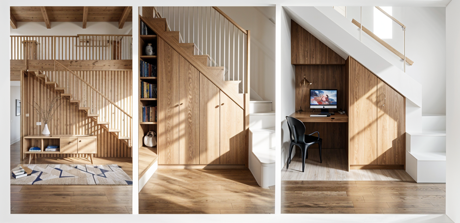 Living & stair — design direction